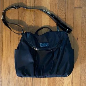 Kate Spade Diaper Bag Black with Gold Accents
